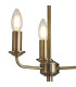 Banyan 3 Light Switched Floor Lamp With 50cm x 20cm Dual Faux Silk Shade Nude Beige/Moonlight Antique Brass-7