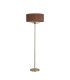 Banyan 3 Light Switched Floor Lamp With 50cm x 20cm Dual Faux Silk Shade Raw Cocoa/Grecian Bronze Antique Brass-4