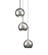 Ceiling Cluster Pendant 3 Light Cluster G9 Polished Chrome, Chrome Plated Glass - 4