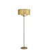 Banyan 3 Light Switched Floor Lamp With 50cm x 20cm Gold Leaf With White Lining Shade Antique Brass/Gold Leaf-1