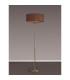 Banyan 3 Light Switched Floor Lamp With 50cm x 20cm Dual Faux Silk Shade Raw Cocoa/Grecian Bronze Antique Brass-11