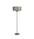 Banyan 3 Light Switched Floor Lamp With 50cm x 20cm Silver Leaf With White Lining Shade Antique Brass/Silver Leaf-4