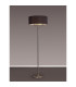 Banyan 3 Light Switched Floor Lamp With 50cm x 20cm Faux Silk Shade Black/White Laminate Satin Nickel-2