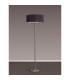 Banyan 3 Light Switched Floor Lamp With 50cm x 20cm Faux Silk Shade Black/White Laminate Satin Nickel-11