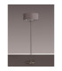 Banyan 3 Light Switched Floor Lamp With 50cm x 20cm Faux Silk Shade Grey/White Laminate Satin Nickel-11