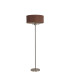 Banyan 3 Light Switched Floor Lamp With 50cm x 20cm Dual Faux Silk Shade Raw Cocoa/Grecian Bronze Satin Nickel-4