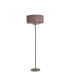 Banyan 3 Light Switched Floor Lamp With 50cm x 20cm Dual Faux Silk Shade Taupe/Halo Gold Satin Nickel-4