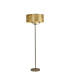 Banyan 3 Light Switched Floor Lamp With 50cm x 20cm Gold Leaf With White Lining Shade Satin Nickel/Gold Leaf-1