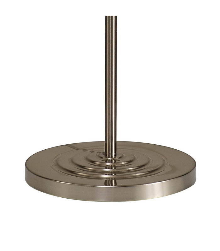 Banyan 3 Light Switched Floor Lamp With 50cm x 20cm Silver Leaf With White Lining Shade Satin Nickel/Silver Leaf-6