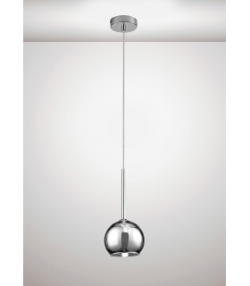 Dome Ceiling Pendant G9 Polished Chrome, Chrome Plated Glass - 2