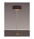 Banyan 3 Light Switched Floor Lamp With 50cm x 20cm Faux Silk Fabric Shade Champagne Gold/Black-2