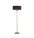 Banyan 3 Light Switched Floor Lamp With 50cm x 20cm Dual Faux Silk Fabric Shade Champagne Gold/Midnight Black-1