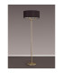 Banyan 3 Light Switched Floor Lamp With 50cm x 20cm Faux Silk Fabric Shade Champagne Gold/Black-11