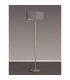 Banyan 3 Light Switched Floor Lamp With 50cm x 20cm Faux Silk Fabric Shade Champagne Gold/Grey-11