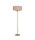 Banyan 3 Light Switched Floor Lamp With 50cm x 20cm Dual Faux Silk Fabric Shade Champagne Gold/Nude Beige-1