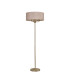 Banyan 3 Light Switched Floor Lamp With 50cm x 20cm Dual Faux Silk Fabric Shade Champagne Gold/Nude Beige-4