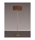 Banyan 3 Light Switched Floor Lamp With 50cm x 20cm Dual Faux Silk Fabric Shade Champagne Gold/Raw Cocoa-11
