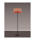 Banyan 3 Light Switched Floor Lamp With 50cm x 20cm Dual Faux Silk Fabric Shade Matt Black/Antique Gold-2