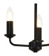 Banyan 3 Light Switched Floor Lamp With 50cm x 20cm Dual Faux Silk Fabric Shade Matt Black/Antique Gold-7