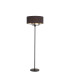 Banyan 3 Light Switched Floor Lamp With 50cm x 20cm Faux Silk Fabric Shade Matt Black/Black-1