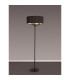 Banyan 3 Light Switched Floor Lamp With 50cm x 20cm Faux Silk Fabric Shade Matt Black/Black-2