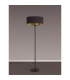 Banyan 3 Light Switched Floor Lamp With 50cm x 20cm Dual Faux Silk Fabric Shade Matt Black/Midnight Black-2