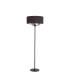 Banyan 3 Light Switched Floor Lamp With 50cm x 20cm Faux Silk Fabric Shade Matt Black/Black-4