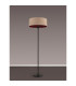 Banyan 3 Light Switched Floor Lamp With 50cm x 20cm Dual Faux Silk Fabric Shade Matt Black/Antique Gold-11