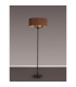 Banyan 3 Light Switched Floor Lamp With 50cm x 20cm Dual Faux Silk Fabric Shade Matt Black/Raw Cocoa-2