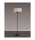 Banyan 3 Light Switched Floor Lamp With 50cm x 20cm Faux Silk Fabric Shade Matt Black/Ivory Pearl-11