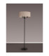 Banyan 3 Light Switched Floor Lamp With 50cm x 20cm Dual Faux Silk Fabric Shade Matt Black/Nude Beige-11