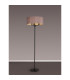 Banyan 3 Light Switched Floor Lamp With 50cm x 20cm Dual Faux Silk Fabric Shade Matt Black/Taupe-2