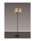 Banyan 3 Light Switched Floor Lamp With 50cm x 20cm Gold Leaf Shade Matt Black/Gold Leaf-2