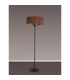 Banyan 3 Light Switched Floor Lamp With 50cm x 20cm Dual Faux Silk Fabric Shade Matt Black/Raw Cocoa-11