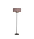 Banyan 3 Light Switched Floor Lamp With 50cm x 20cm Dual Faux Silk Fabric Shade Matt Black/Taupe-4