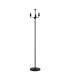 Banyan 3 Light Switched Floor Lamp With 50cm x 20cm Silver Leaf Shade Matt Black/Silver Leaf-5