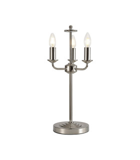 Banyan 3 Light Switched Table Lamp Without Shade E14 Polished Nickel-1