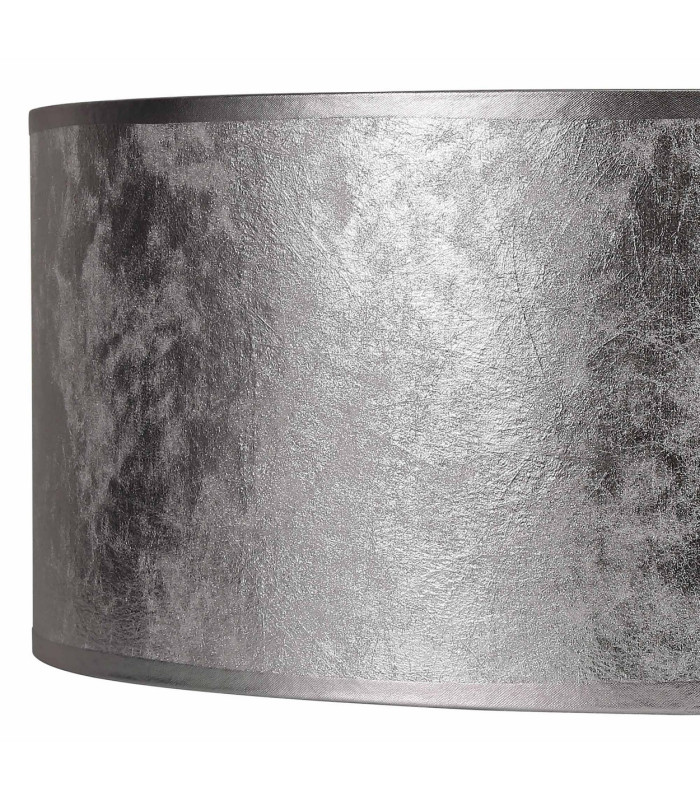 Banyan 3 Light Switched Floor Lamp With 50cm x 20cm Silver Leaf Shade Matt Black/Silver Leaf-8
