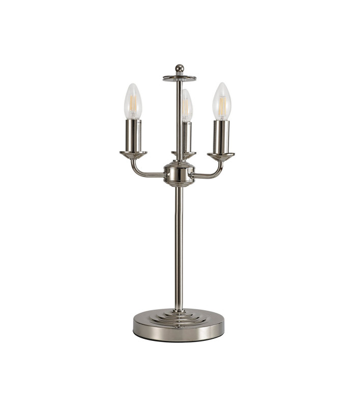 Banyan 3 Light Switched Table Lamp Without Shade E14 Polished Nickel-4