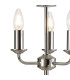 Banyan 3 Light Switched Table Lamp Without Shade E14 Polished Nickel-6