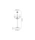 Banyan 3 Light Switched Table Lamp Without Shade E14 Satin Nickel-3