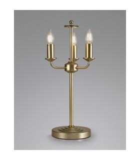 Banyan 3 Light Switched Table Lamp Without Shade E14 Champagne Gold-2