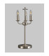 Banyan 3 Light Switched Table Lamp Without Shade E14 Satin Nickel-8