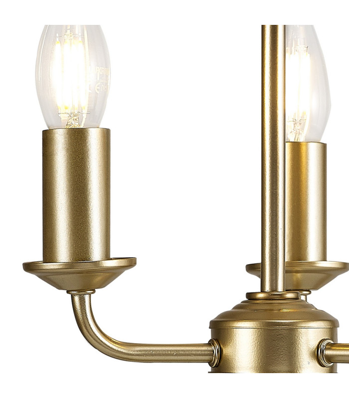 Banyan 3 Light Switched Table Lamp Without Shade E14 Champagne Gold-6