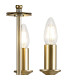 Banyan 3 Light Switched Table Lamp Without Shade E14 Champagne Gold-7