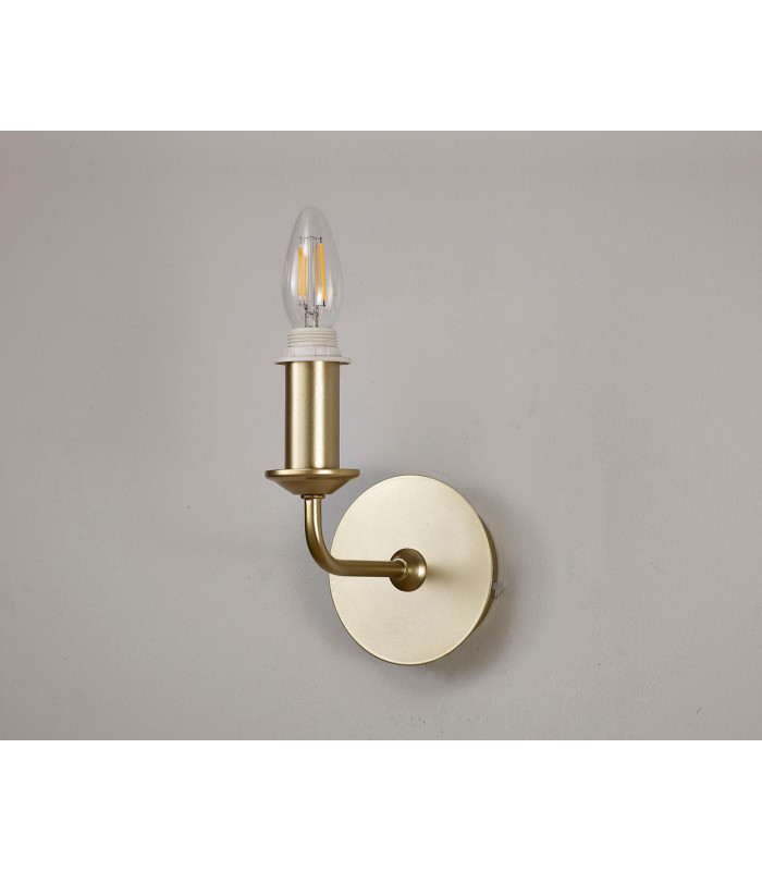 Banyan Switched Wall Lamp Without Shade E14 Champagne Gold-7