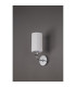 Banyan Switched Wall Lamp E14 Polished Chrome With 12cm Faux Silk Shade White-11