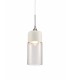 Tube Ceiling Pendant 1 Light E27 White, Clear Glass - 4