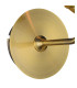 Banyan Switched Wall Lamp E14 Antique Brass With 12cm Dual Faux Silk Shade Taupe/Halo Gold-5
