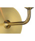 Banyan Switched Wall Lamp E14 Antique Brass With 12cm Dual Faux Silk Shade Taupe/Halo Gold-7